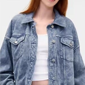 GAP VintageSoft Relaxed Icon Sweatshirt Jacket